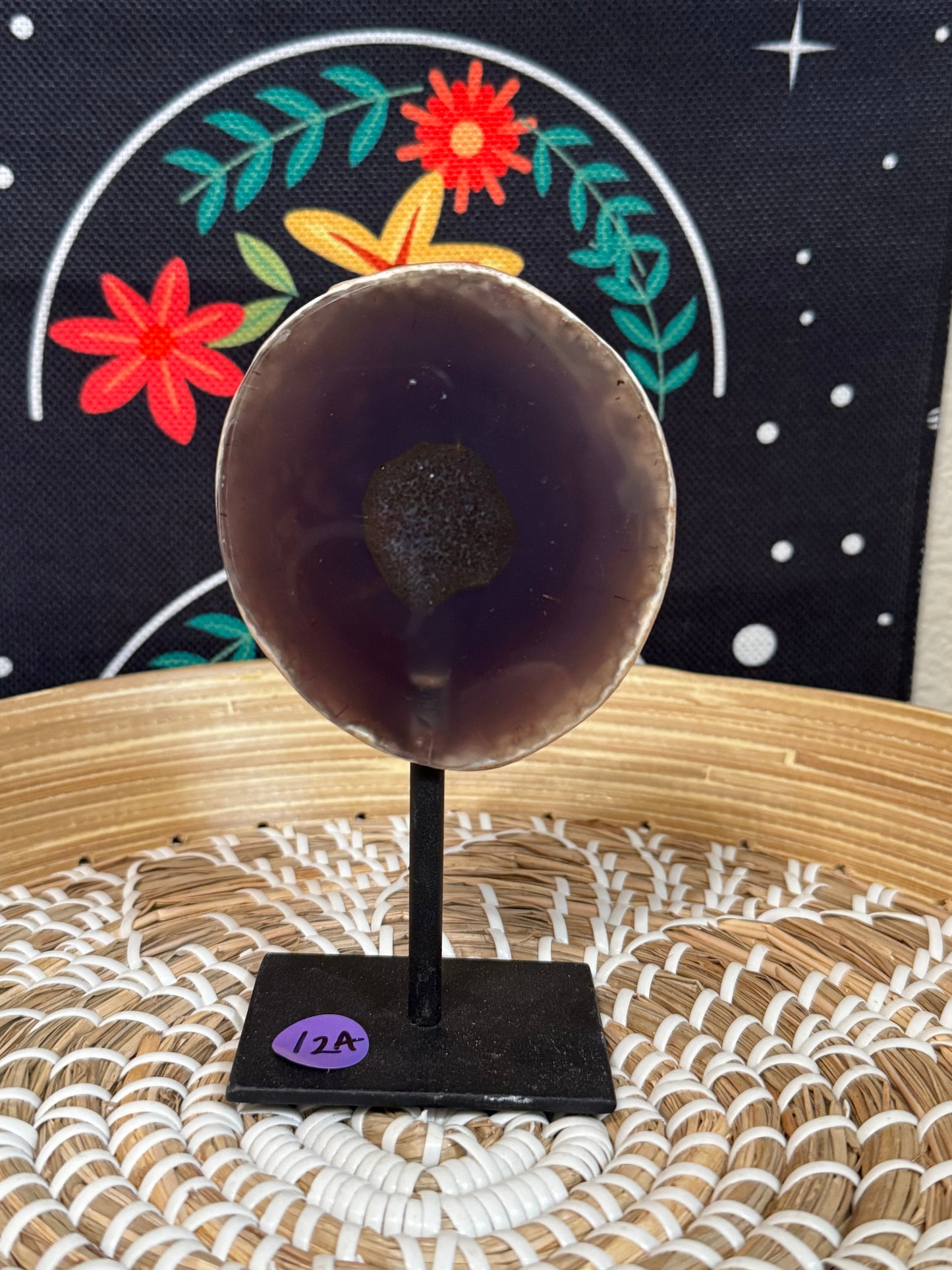 Agate Geode on a Stand