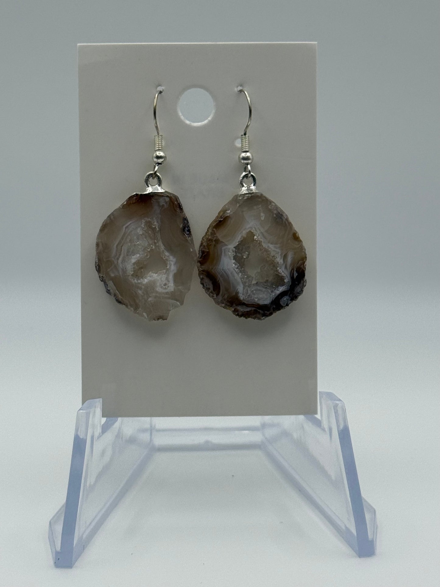 Agate Slice Earrings (intuitively chosen)