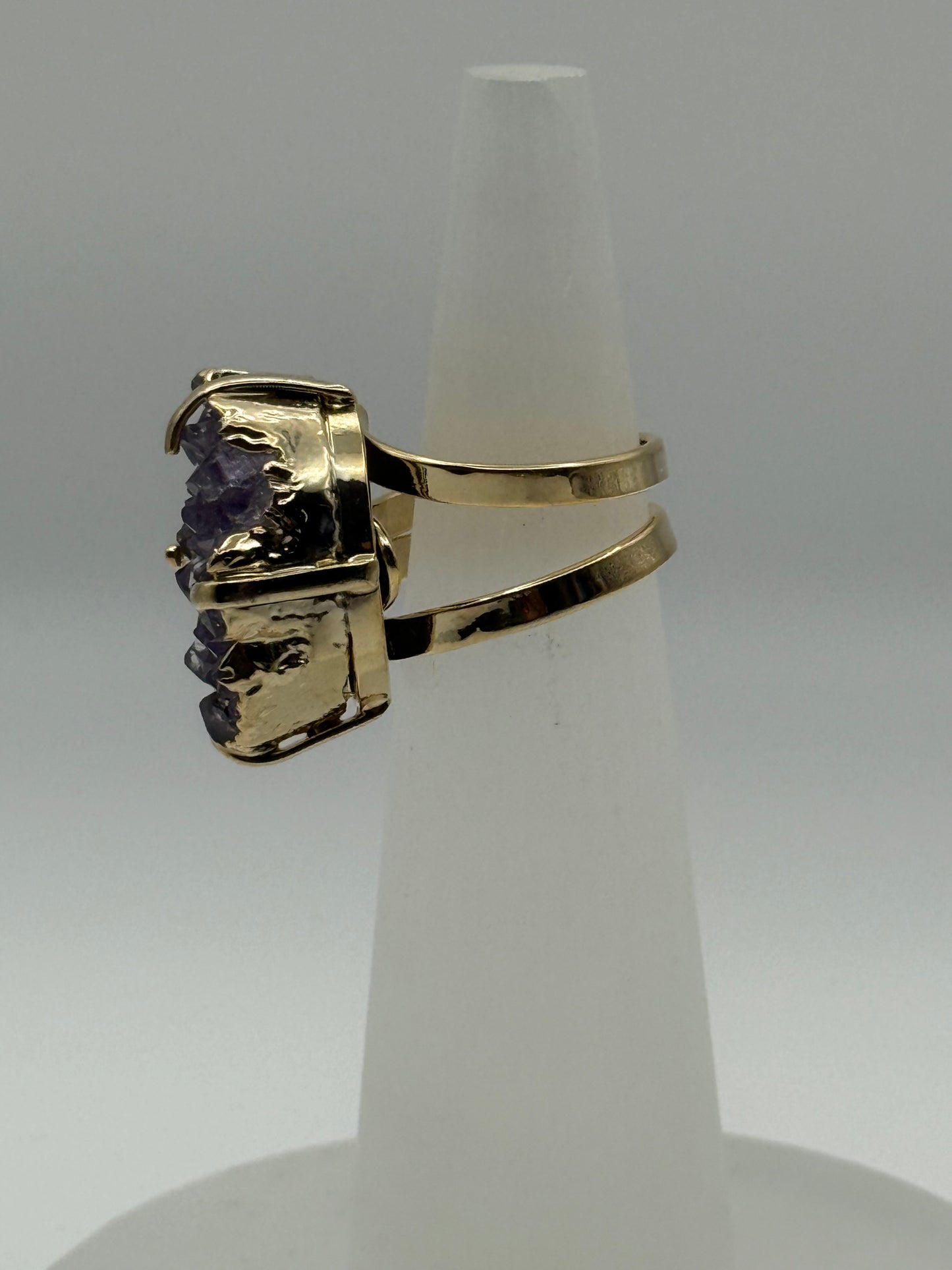 Amethyst Cluster Ring (gold)