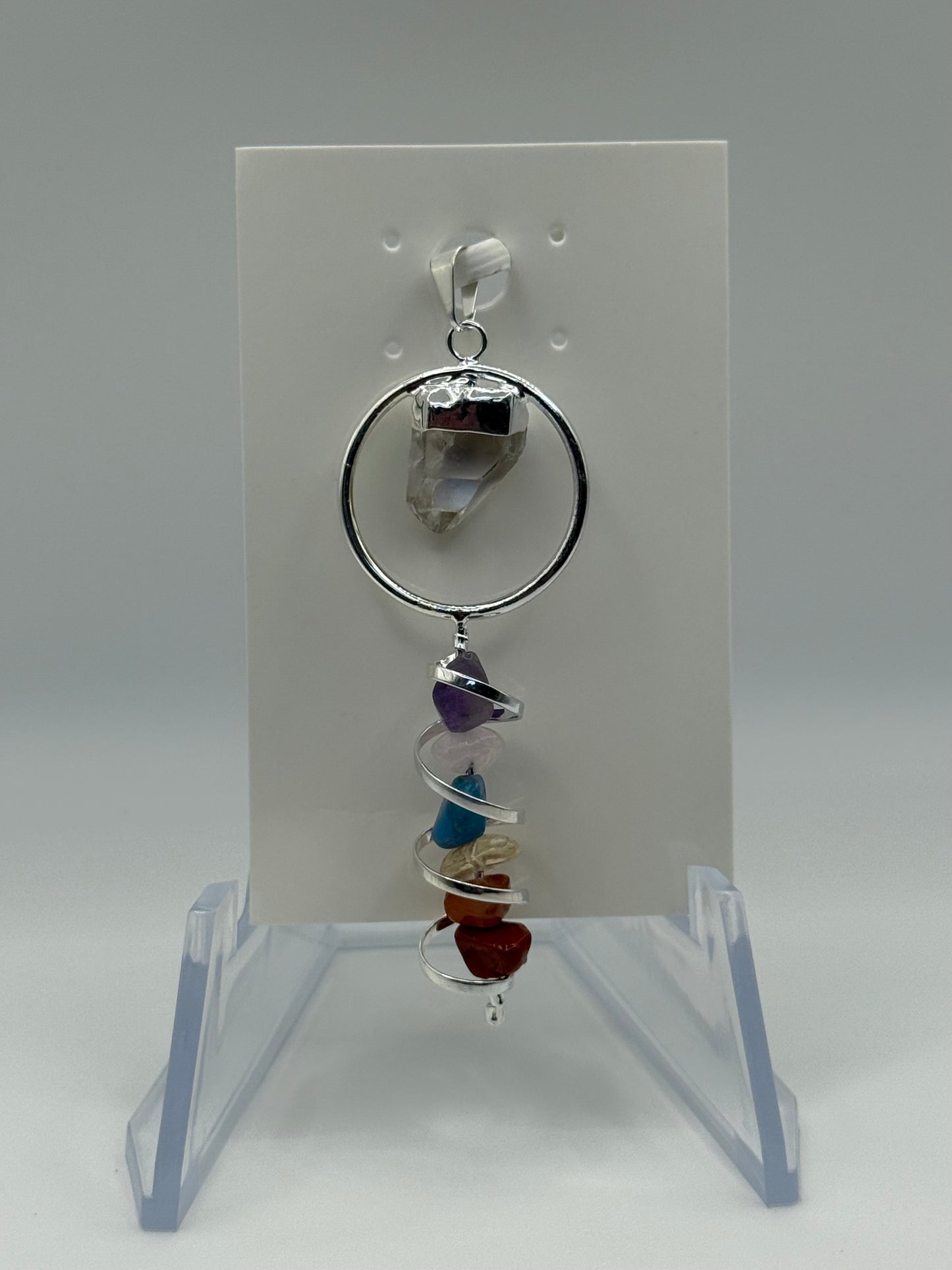 Chakra with Quartz Pendant
