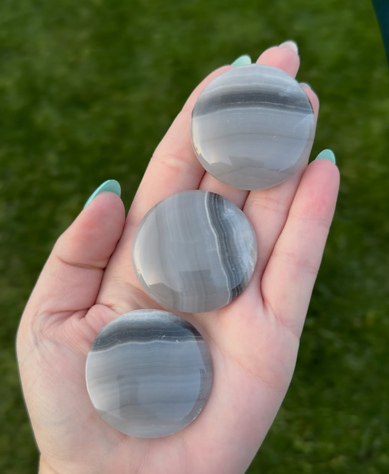 Banded Gray Calcite Flatstone