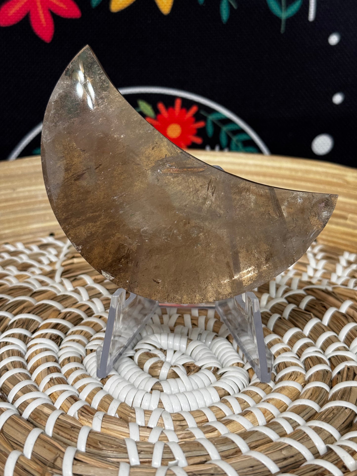 Smokey Quartz Moon