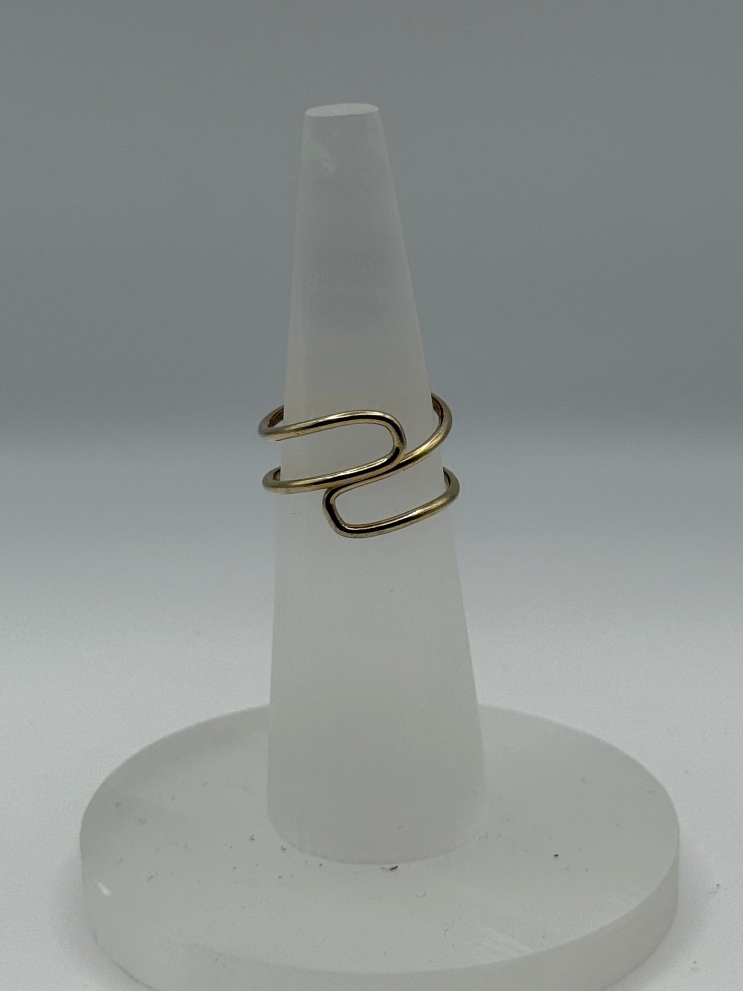 Smokey Quartz Adjustable Ring (gold)