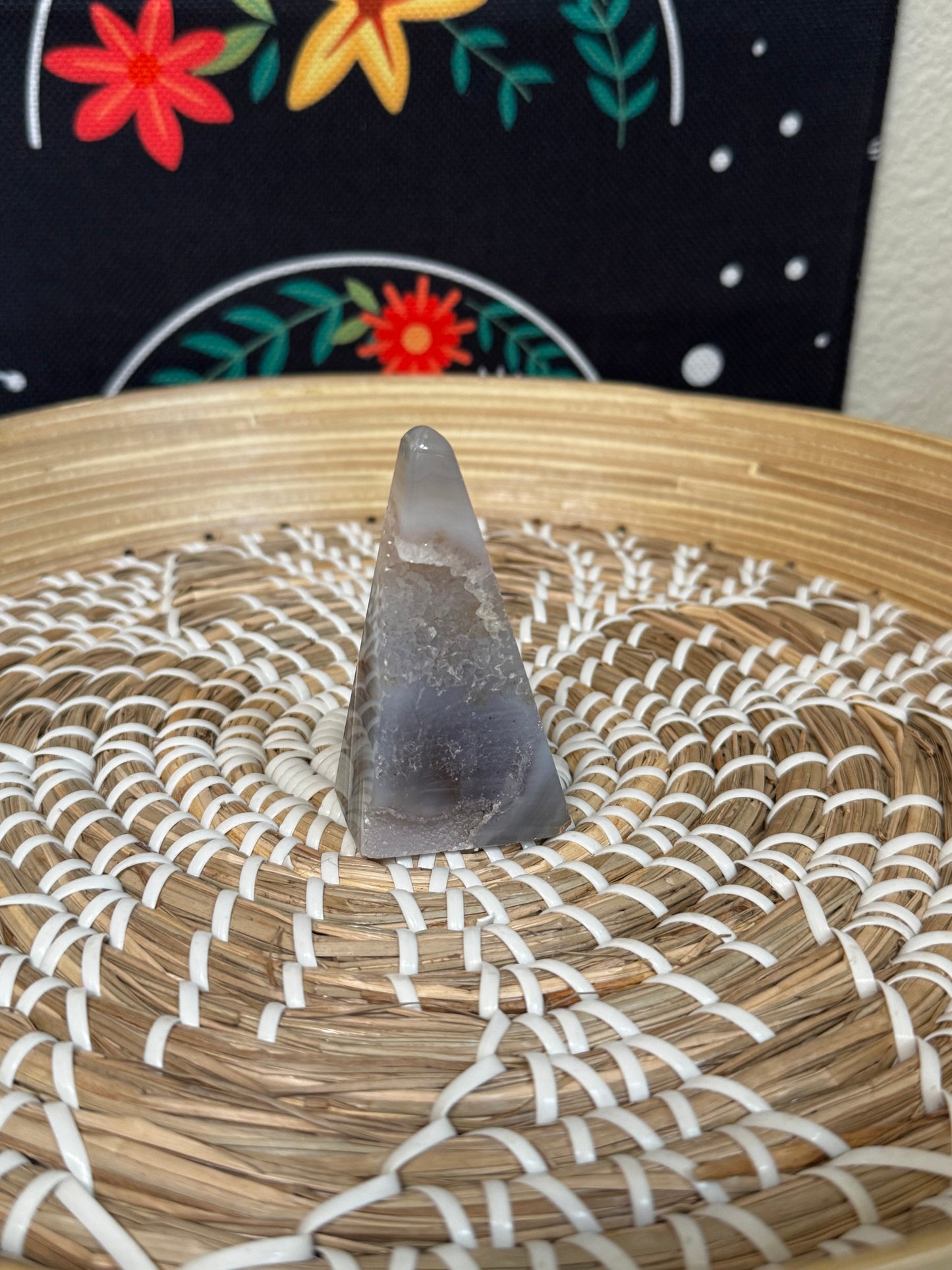 Druzy Agate Obelisk