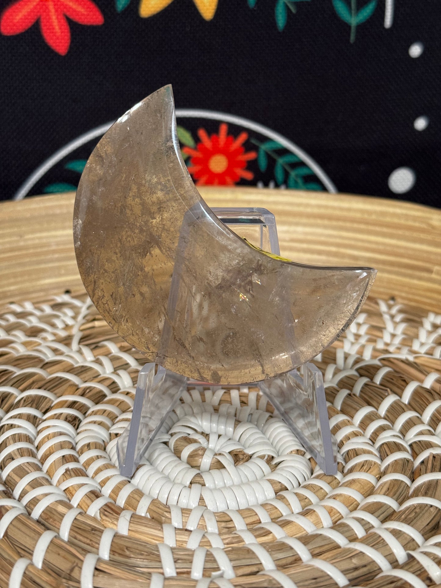 Smokey Quartz Moon