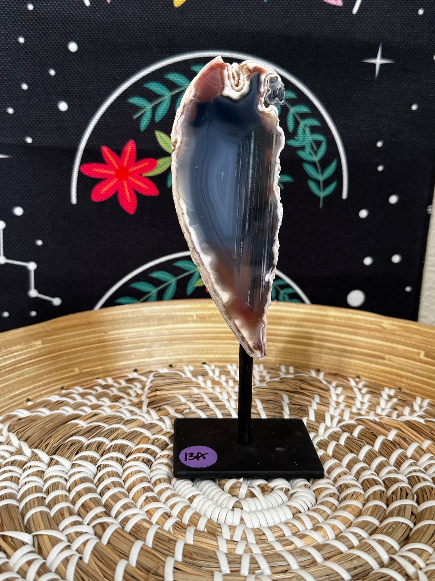 Agate Geode on a Stand