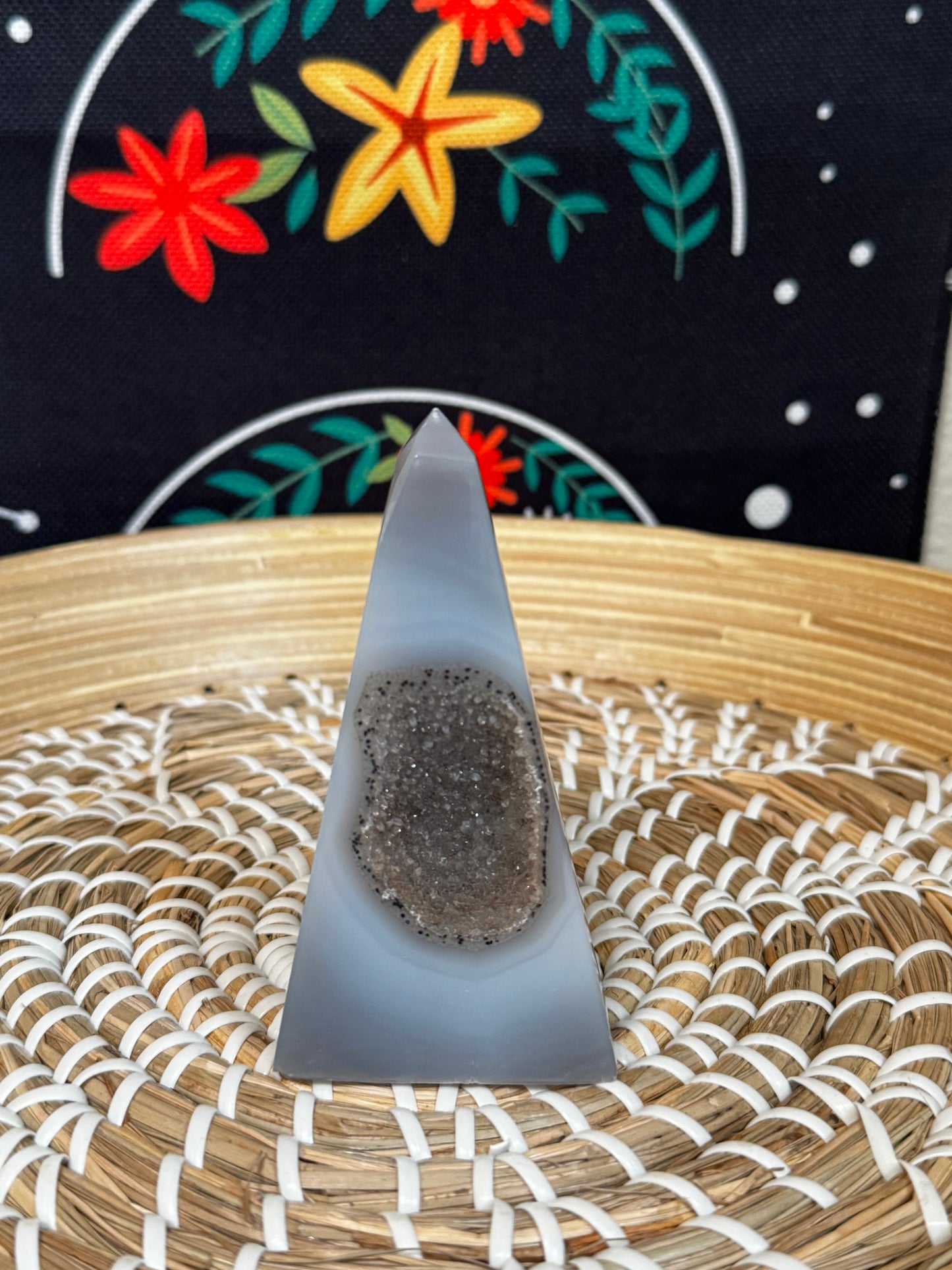 Druzy Agate Obelisk