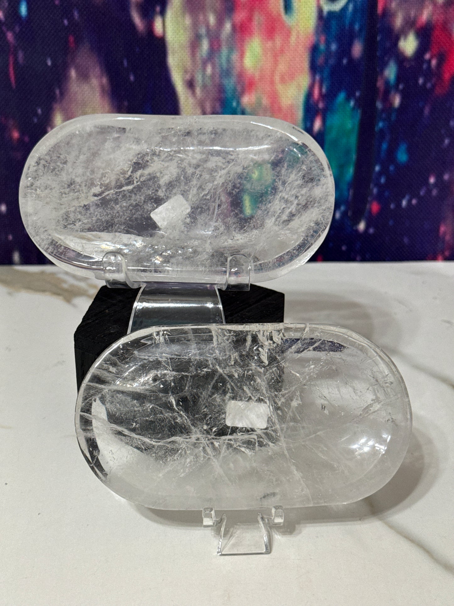 Clear quartz dish