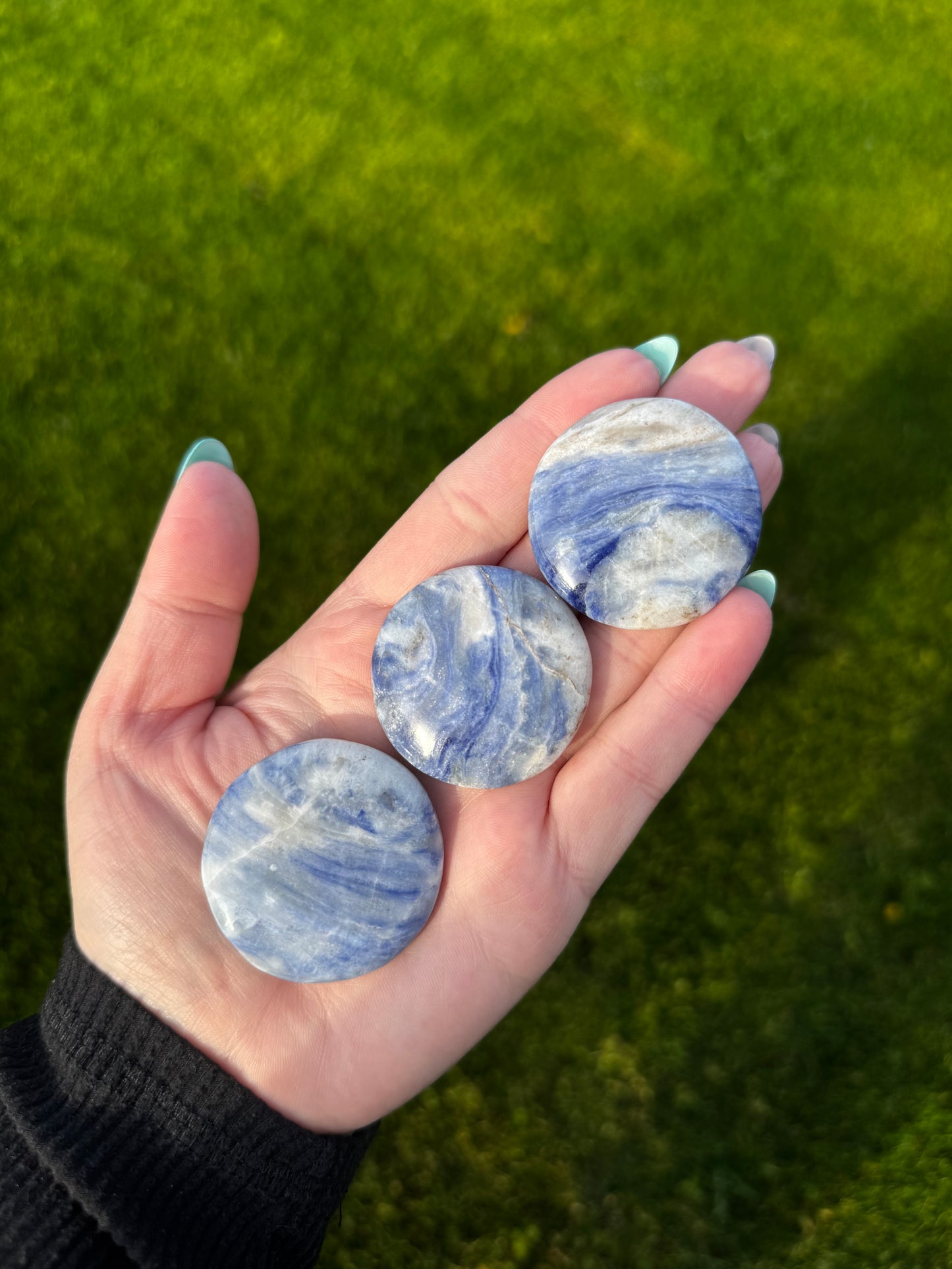 Afghanite flat stone