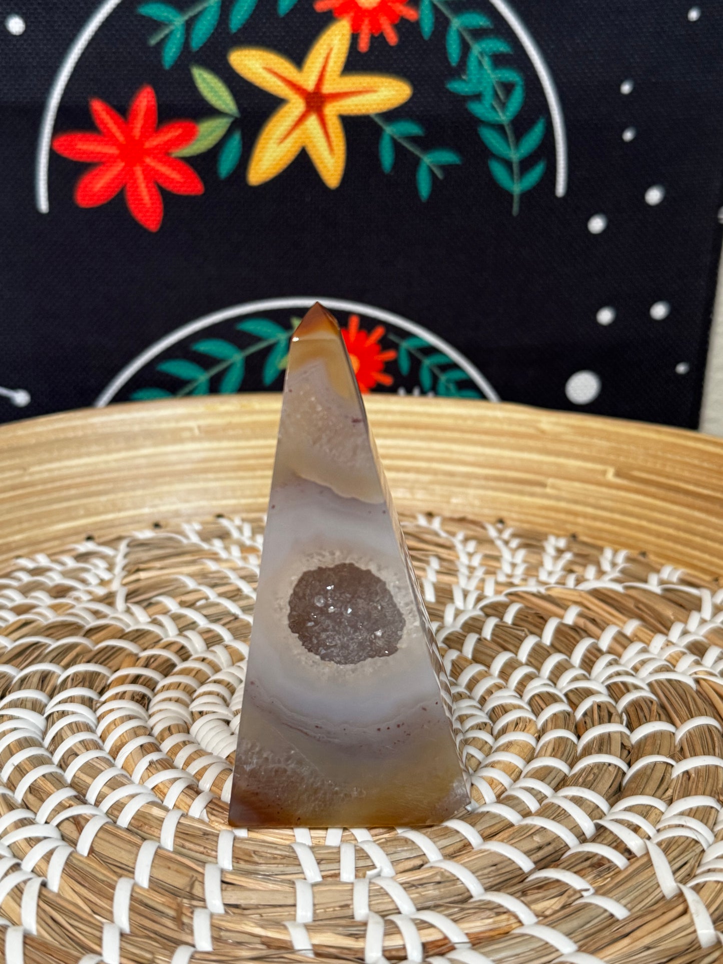 Druzy Agate Obelisk