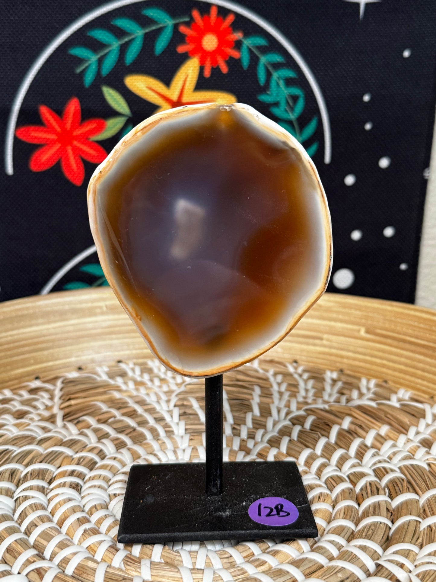 Agate Geode on a Stand