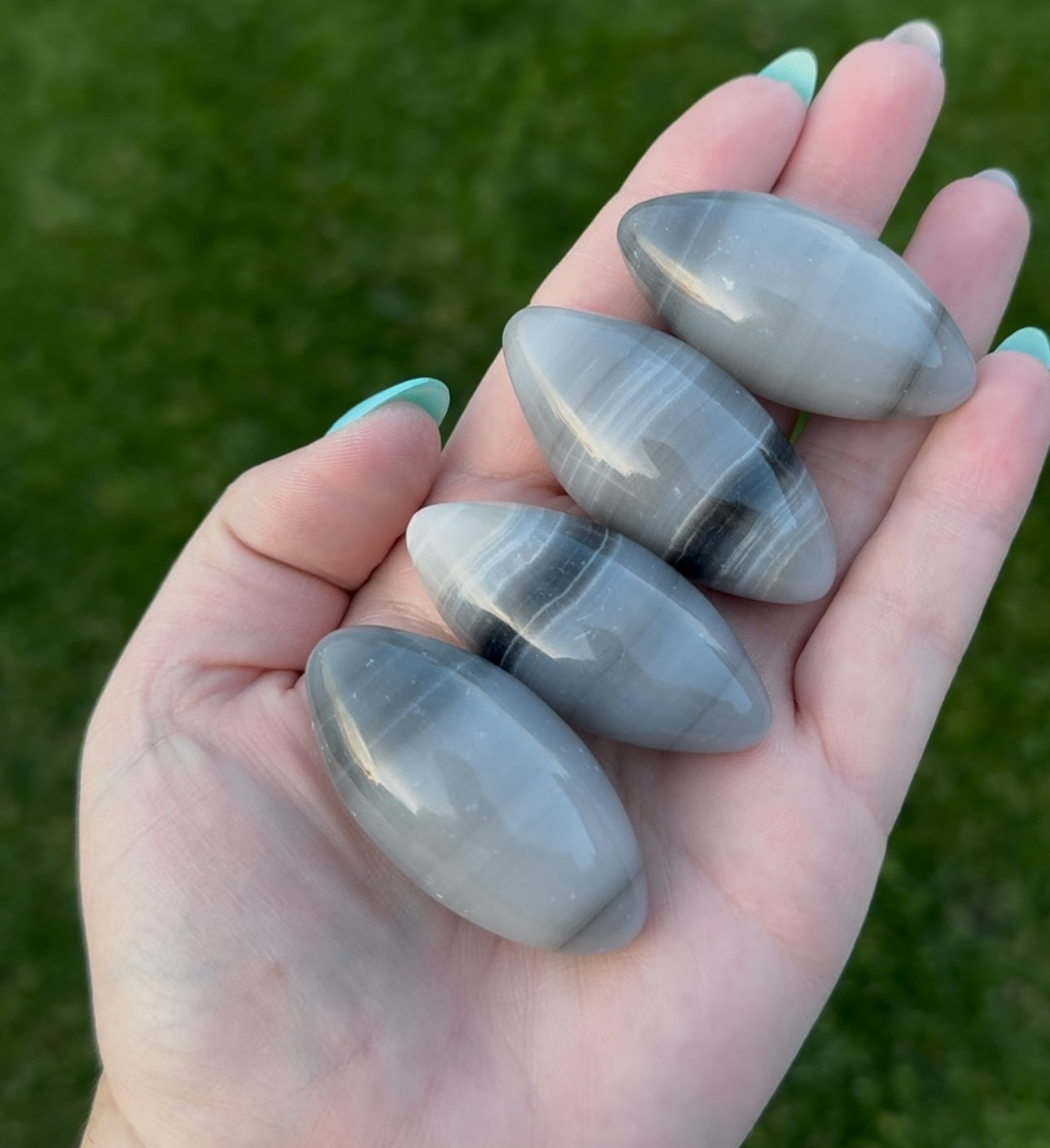Banded Gray Calcite Shiva