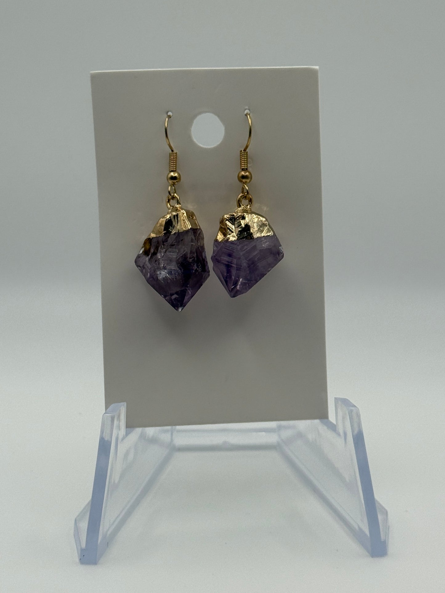 Amethyst Earrings (gold)