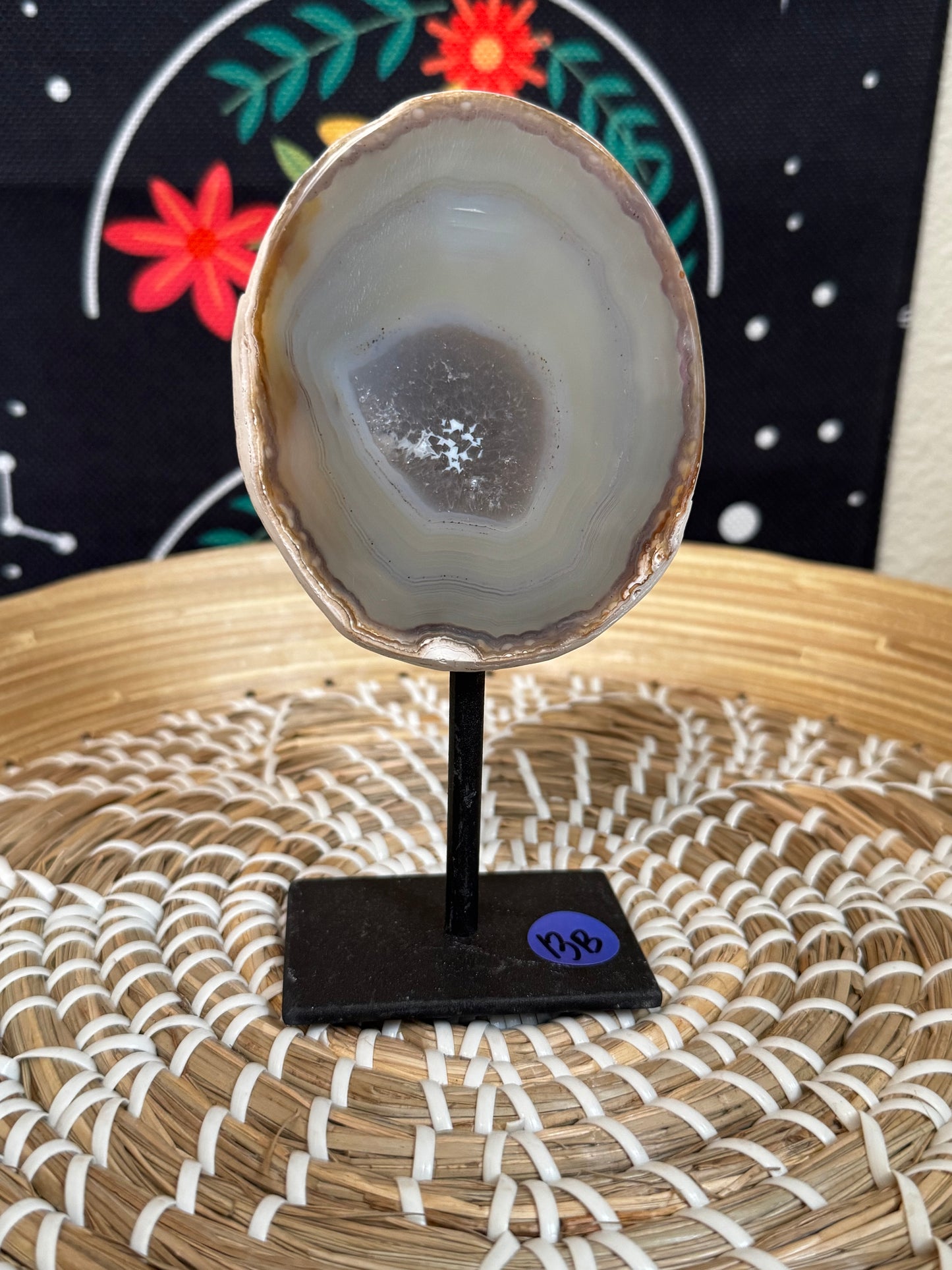 Agate Geode on a Stand
