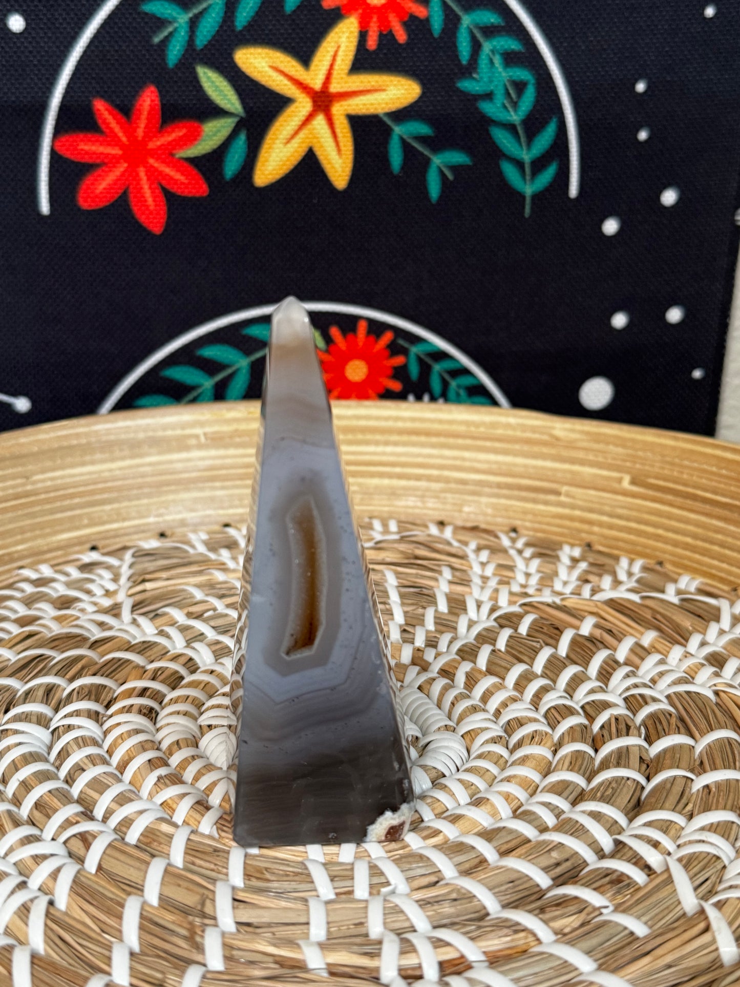 Druzy Agate Obelisk