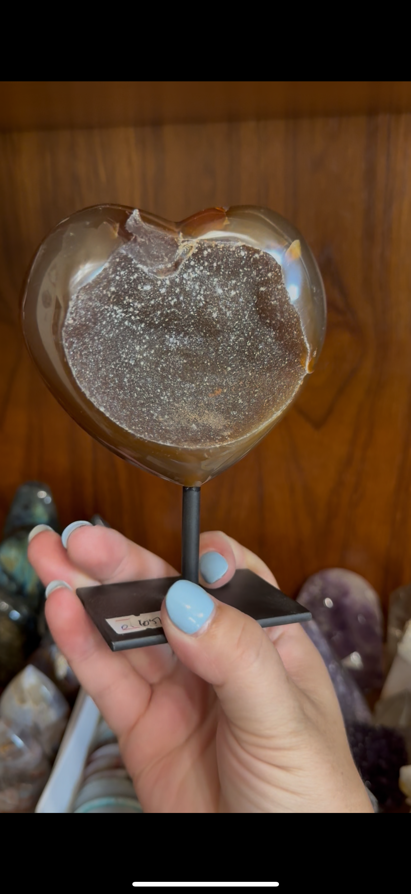 Druzy Agate Heart