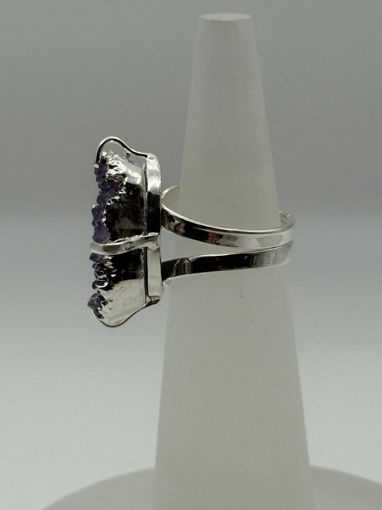 Amethyst Cluster Ring (silver)