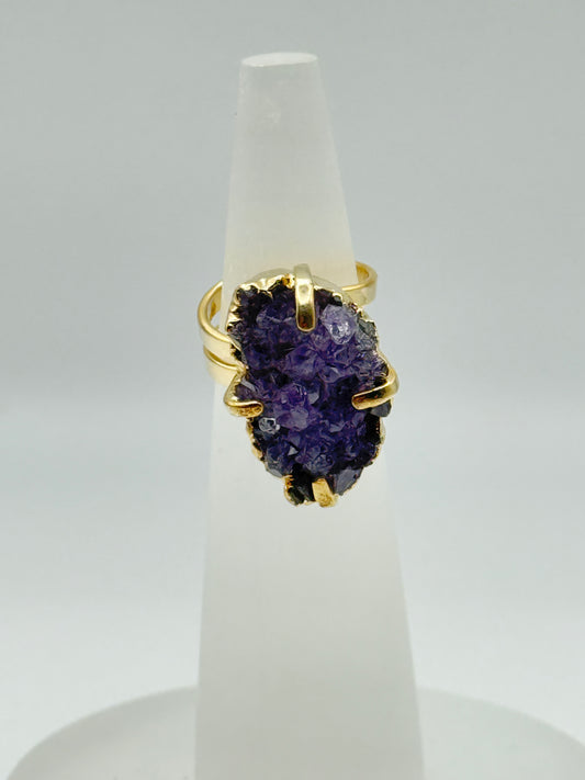 Amethyst Cluster Ring (gold)