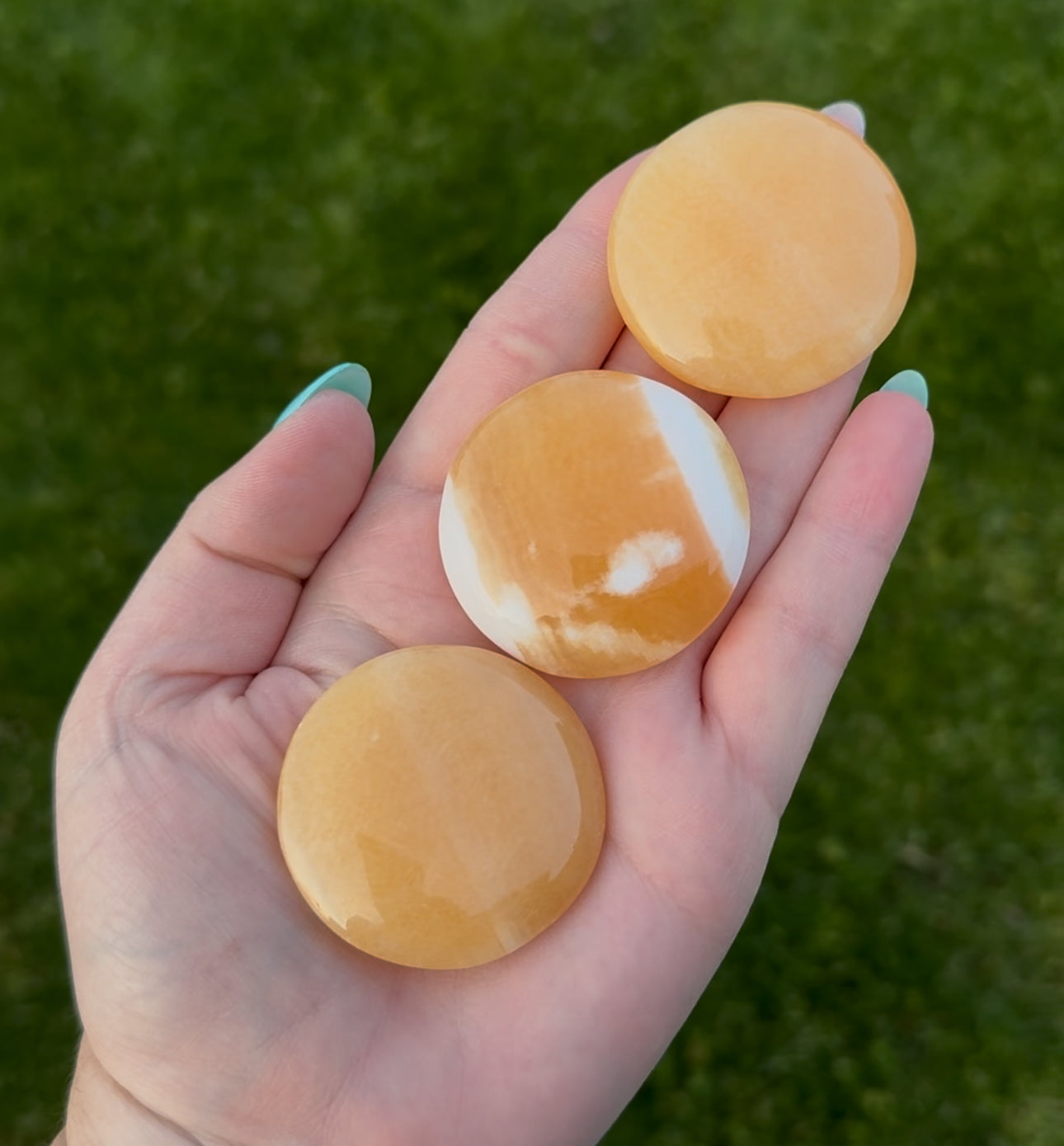 Orange Calcite Flatstone