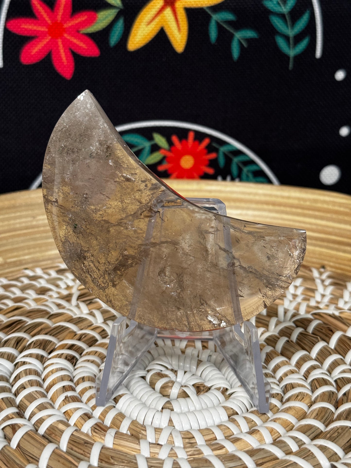 Smokey Quartz Moon