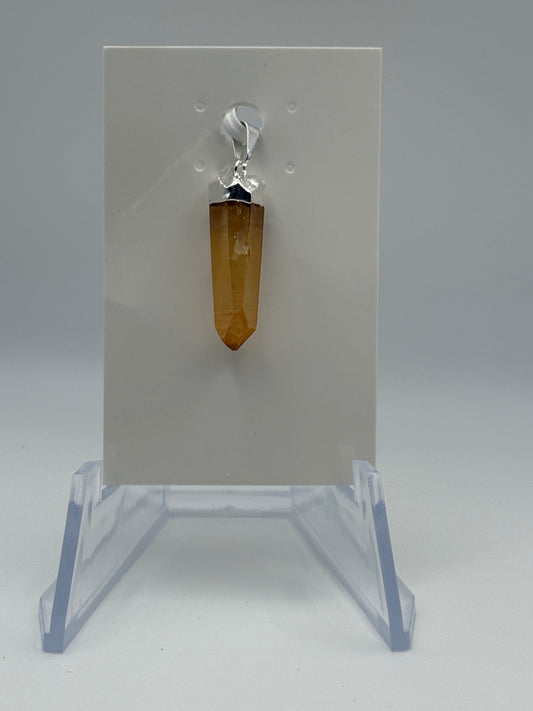 Tangerine Quartz Pendant