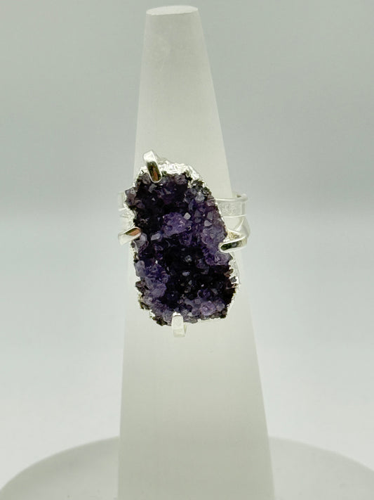 Amethyst Cluster Ring (silver)