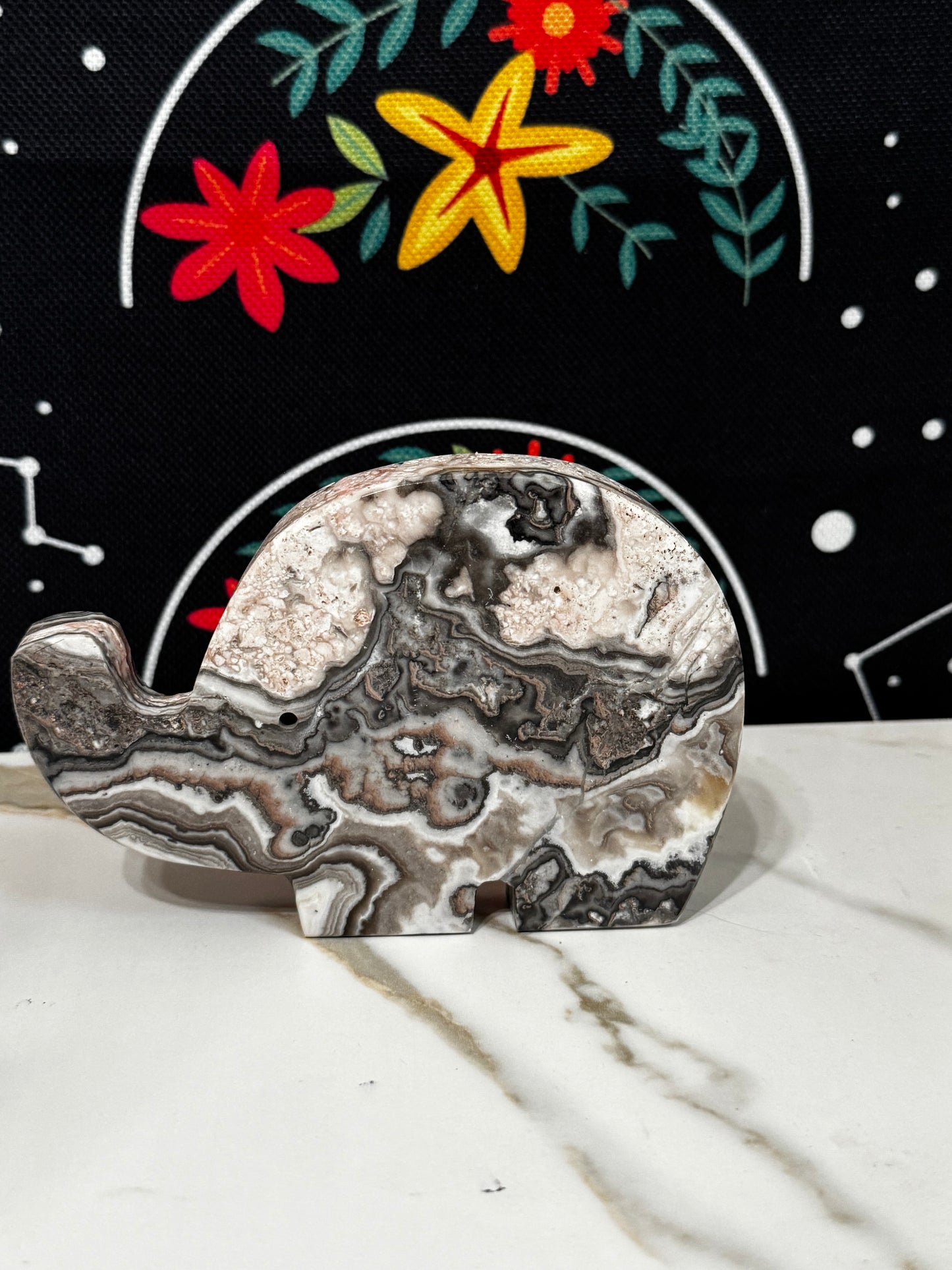 Zebra Calcite Elephant