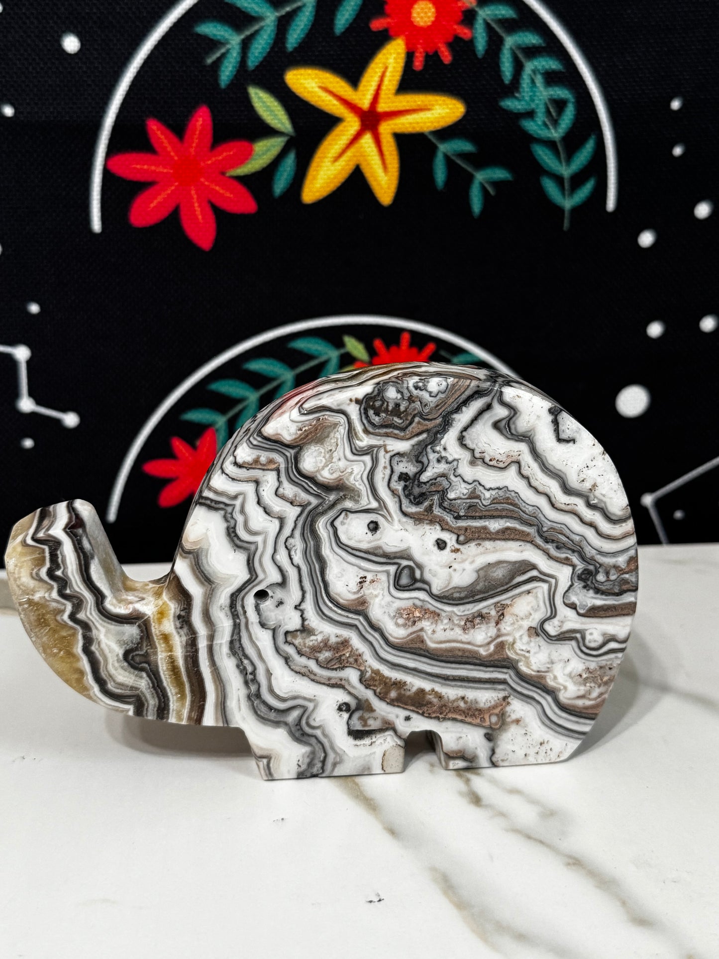 Zebra Calcite Elephant