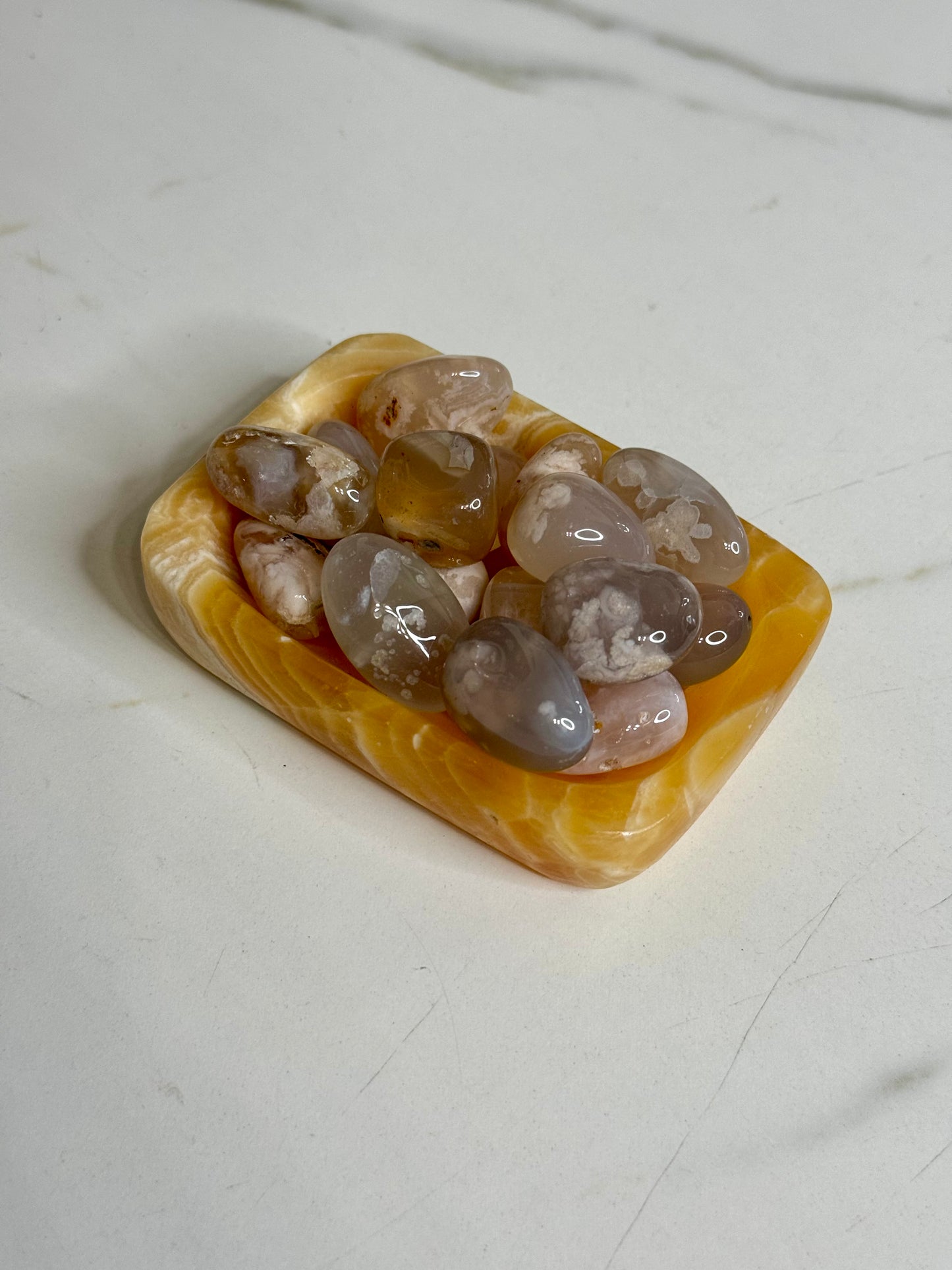 Flower Agate Tumble