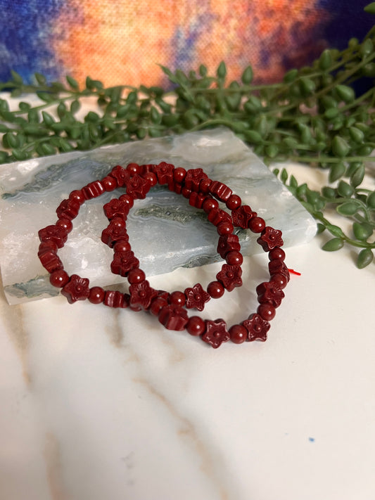 Cinnabar Flower Bracelet