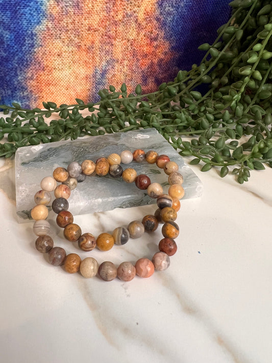 Crazy Lace Agate Bracelet