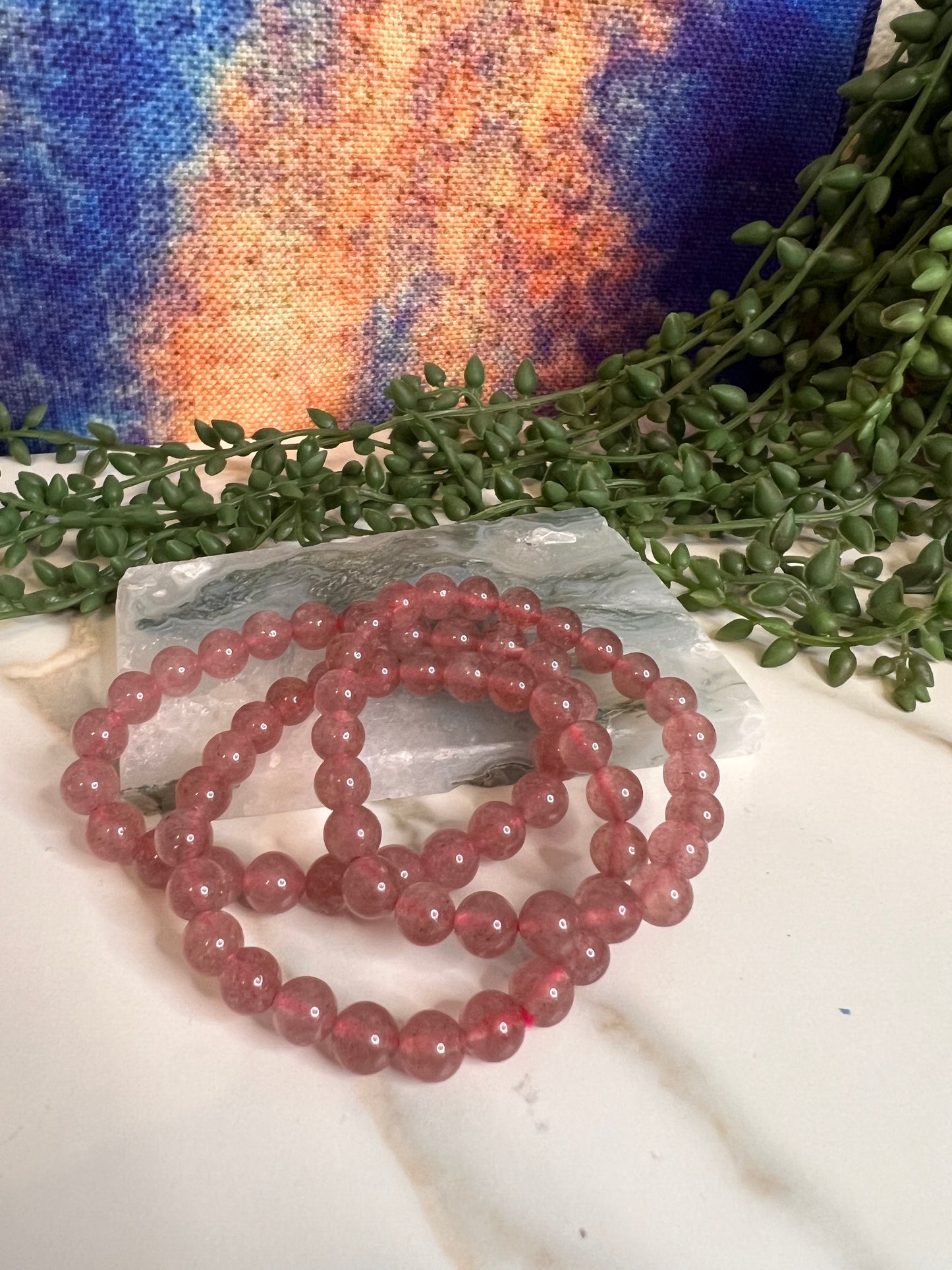 Strawberry Quartz Bracelet