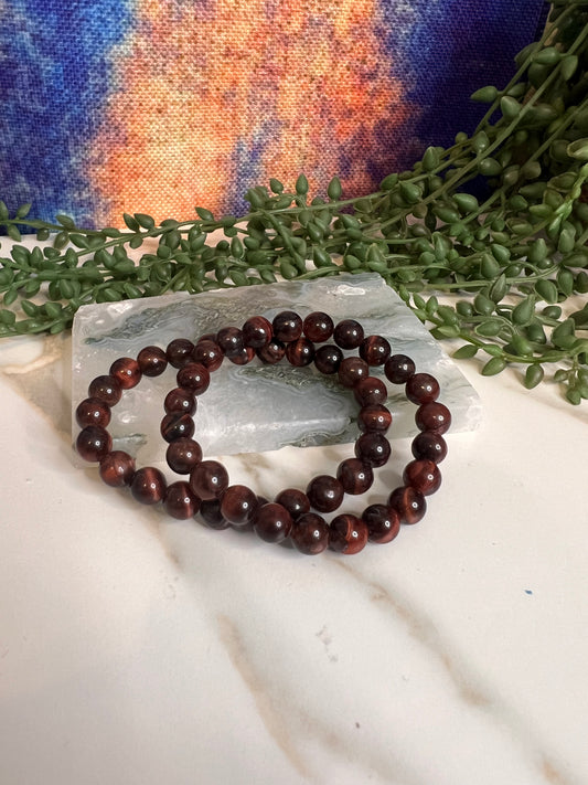 Red Tigers Eye Bracelet