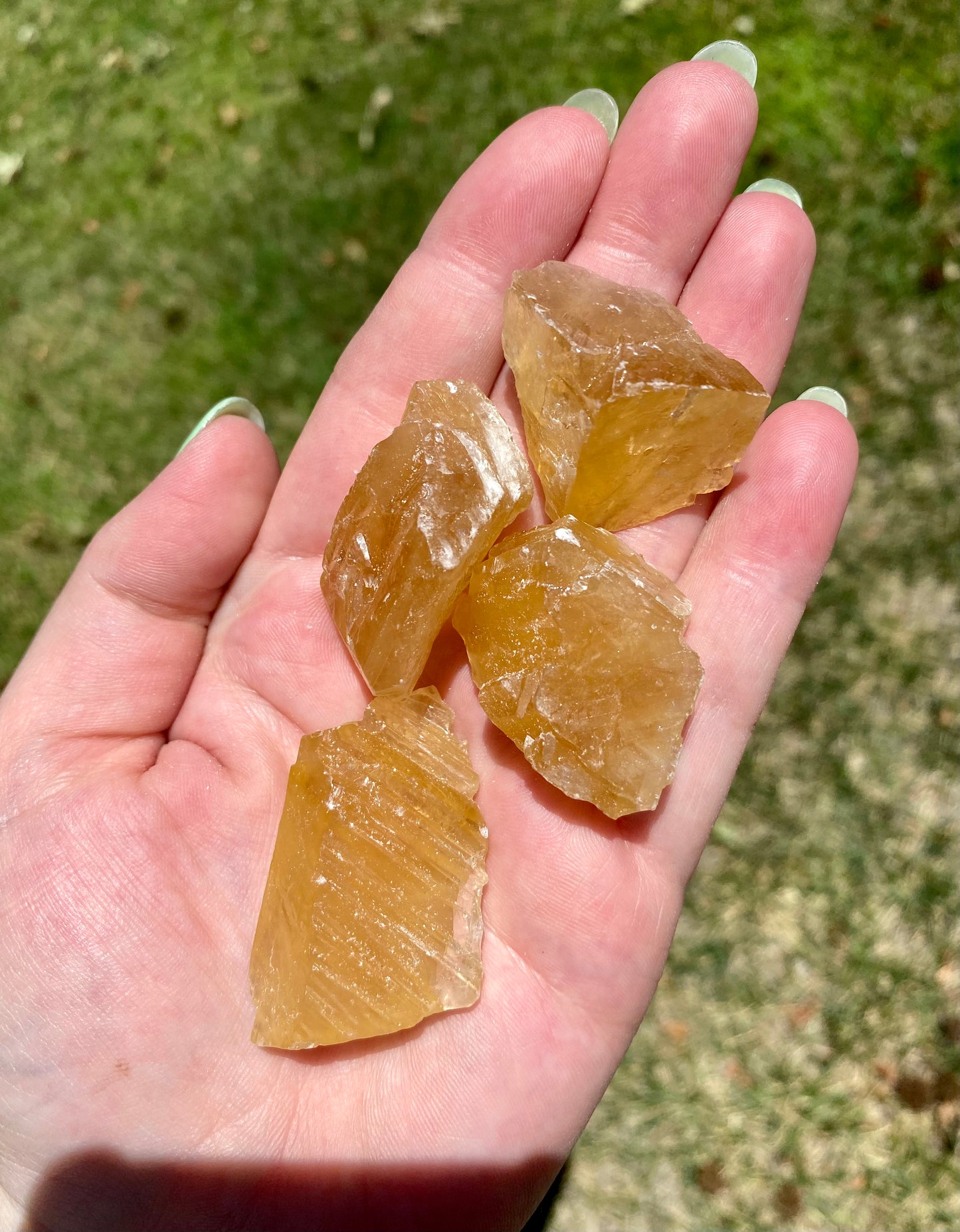 Raw Honey Amber Calcite