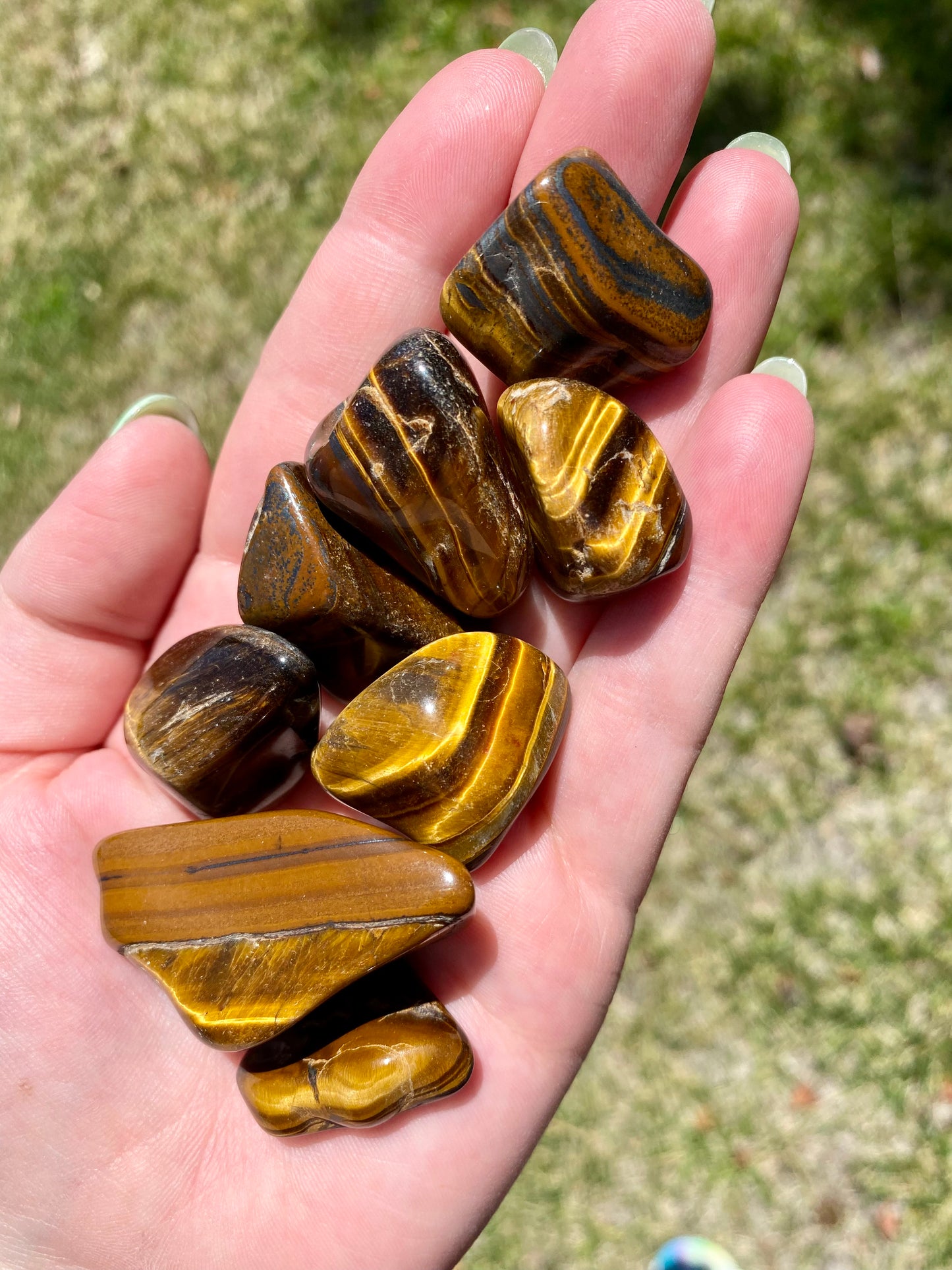 Tiger's Eye Tumble (Medium)