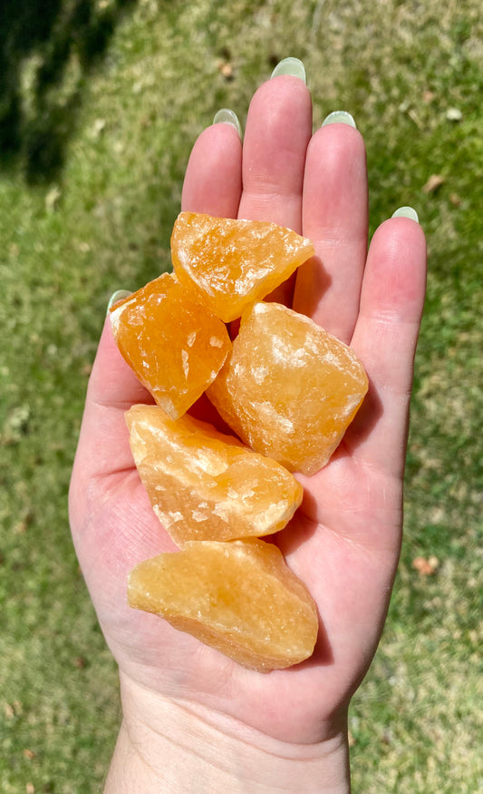 Raw Orange Calcite